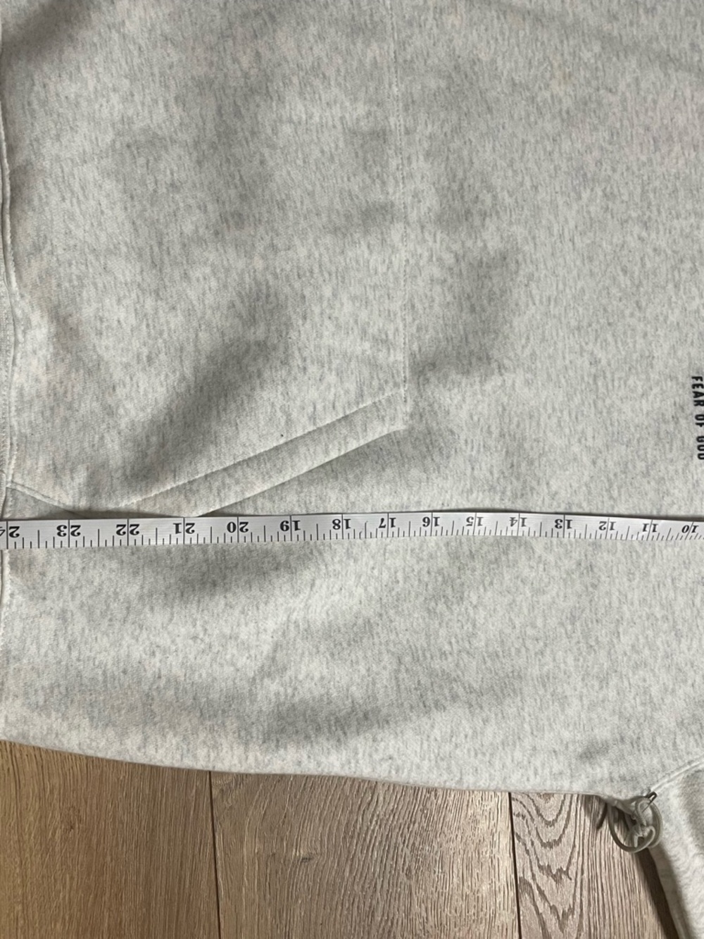 Essentials Fear of God Light Oatme Hoodie with Black Logo Unisex size Small - Picture 12 of 16